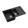 Kép 2/4 - 105574 - Evido Cubo 6S Compact 1 medencés gyümölcsmosós csepptálcás 800x500 gránit mosogató antracit