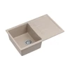Kép 2/3 - 1381  -  Quadron MORGAN  111 gránit mosogató (780x500 mm, 1 medence+csepegtető ) pearl beige