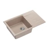 Kép 2/5 - 1382  -  Quadron PETER  111 gránit mosogató (780x500 mm, 1 medence+csepegtető ) pearl beige