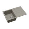 Kép 3/5 - 442061 - Evido Cubo 45 S 1 medencés csepptálcás gránit mosogató 780X500 platina