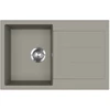 Kép 2/5 - 442061 - Evido Cubo 45 S 1 medencés csepptálcás gránit mosogató 780X500 platina