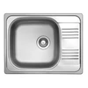 Kép 2/6 - 506001+SAP4-A090 - StrongSinks S1 Odra  rozsdamentes mosogató polírozott 503x652 mm +ZEGOR rozsdamentes íves csaptelep szett