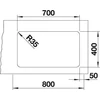 Kép 5/5 - 524270 - BLANCO ETAGON 700-U rozsfamentes mosogató 740X440 selyemfényű