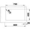 Kép 5/5 - 524272 - BLANCO ETAGON 700-IF rozsfamentes mosogató 740X440 selyemfényű
