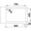 Kép 6/6 - 524274 - BLANCO ETAGON 700-IF/A rozsdamentes mosogató 740X500 távműködtetővel selyemfényű