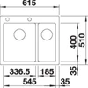 Kép 4/5 - 523705 - BLANCO PLEON 6 Split gránit mosogató távműködtetővel kávé