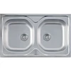 Kép 3/7 - AE 800 C+SAP4-B090 - Artenova rozsdamentes mosogató 800X500 + ZEGOR rozsdamentes szögletes csaptelep szett