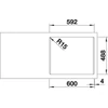 Kép 5/5 - 524738 - BLANCO PALONA 6 kerámia mosogató 615X510 fekete