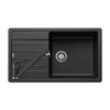 Kép 1/8 - 526087+2560/PS70 - BLANCO LEGRA XL 6 S gránit mosogató fekete 860X500 + Olasz álló csaptelep fekete szett
