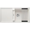 Kép 1/8 - 527621 - Blanco ADIRA XL 6 S SILGRANIT® mosogató Adira ráccsal, Infino lefolyó-távműködtetővel fehér