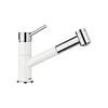 Kép 1/3 - 527964 - BLANCO KANO-S Vario fehér/króm HD csaptelep kihúzható zuhanyfejes
