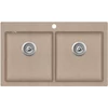 Kép 2/4 - 105724 - Evido Quadro 9,  2 medencés gránit mosogató 860X510 avena