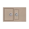 Kép 1/3 - 105722 - Evido Cubo 6S Compact 1 medencés gyümölcsmosós csepptálcás 800X500 gránit mosogató avena