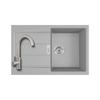 Kép 1/6 - 114.0463.951+BCR4 - Franke Sirius SID 61m 1cs 780x500mm urban mosogató + FERRO Camira matt króm szögletes csaptelep szürke szett