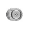 Kép 1/8 - SGN_083T+SAP4-A090 - LAVEO NORMAL MINI csepptálcás rozsdamentes kerek mosogató 570x450 inox + ZEGOR rozsdamentes íves csaptelep