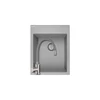 Kép 1/6 - SRO_450Y+SAP4-F090GY - LAVEO PICO 390X500 egymedencés gránit mosogató szifonnal szürke + ZEGOR csaptelep szürke