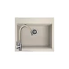 Kép 1/6 - SRT_410Y+SAP4-F090KS - LAVEO Tau 6 gránit mosogató 570x500 bézs + ZEGOR csaptelep bézs