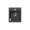 Kép 1/8 - Quadron JOHNNY 100 gránit mosogató (430x500 mm, 1 medence) black diamond