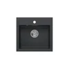 Kép 1/5 - Quadron JOHNNY 110 gránit mosogató (500x470 mm, 1 medence) black diamond