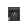 Kép 1/8 - 1352 - Quadron JOHNNY 100 gránit mosogató (430x500 mm, 1 medence) black dotted