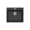 Kép 1/4 - 1356 - Quadron MORGAN 110 gránit mosogató (570x500 mm, 1 medence) black dotted