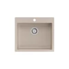 Kép 1/4 - 1380 - Quadron MORGAN 110 gránit mosogató (570x500 mm, 1 medence ) pearl beige
