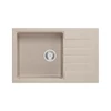 Kép 1/5 - 1382 - Quadron PETER 111 gránit mosogató (780x500 mm, 1 medence+csepegtető ) pearl beige