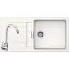 Kép 1/6 - 103066+SAP4-F090KW - SCHOCK HKT Kolumba D-100L/Signus D-100L1m 1cs 1000x500mm Cristadur® gránit mosogató fehér + ZEGOR csaptelep fehér szett