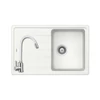 Kép 1/6 - 104132 -  Kode 45 / Element D-100S 1m 1cs 780x500mm Cristalite® gránit mosogató fehér