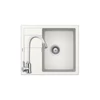 Kép 1/6 - 04136 - SCHOCK Aros 45 / Main D-100S 1m 1/2cs 580x500mm Cristalite® gránit mosogató fehér