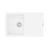 Kép 1/2 - 491410 - StrongSinks Labe 780x500 mm 1 medencés csepptálcás gránit mosogató fehér