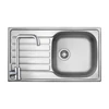 Kép 1/6 - 502486 - StrongSinks S1 Mohan rozsdamentes mosogató szatén 860x500 mm