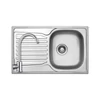Kép 1/6 - 505998 - StrongSinks S1 Nisa rozsdamentes mosogató szatén 780x480 mm