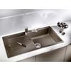 Kép 4/9 - 517573+2580/BL55 - BLANCO ZIA XL 6 S gránit mosogató pezsgő + Olasz (Quarmixext) álló kihúzható zuhanyfejes gránit csaptelep pezsgő szett