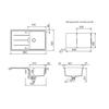 Kép 4/4 - 103724 - SCHOCK THEO D-100 (TIA) 860x500 mm gránit mosogató SILVERSTONE CRISTADUR®
