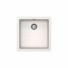 Kép 1/4 - 1310005 - Schock Biela N-100 (GREENWICH) 400x400mm aláépíthető mosogató ALPINA Fehér CRISTALITE®