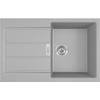 Kép 2/6 - 114.0463.951+BCR4 - Franke Sirius SID 61m 1cs 780x500mm urban mosogató + FERRO Camira matt króm íves csaptelep szürke szett