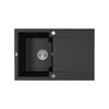 Kép 1/3 - SRH_713Y - Laveo PICO 45S mini csepptálcás gránit mosogató 580X480 szemcsés fekete