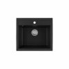 Kép 1/2 - MALIBU - LAVEO Malibu mosogató 1m 560x510mm kőhatású fekete