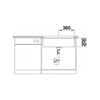 Kép 4/5 - 527261 - BLANCO ETAGON 700-U gránit mosogató vulkánszürke