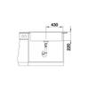 Kép 7/9 - 521819+2560/PS72 - BLANCO NAYA XL 9 gránit mosogató + Olasz (Quarmix) álló csaptelep tartufo szett
