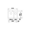 Kép 2/4 - 521691 - BLANCO PLEON 6 Split gránit mosogató alumetál
