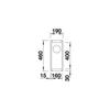 Kép 4/6 - 523396 - BLANCO SUBLINE 160-U gránit mosogató antracit