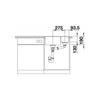 Kép 4/5 - 523571 - BLANCO SUBLINE 340/160-F gránit mosogató fehér balos