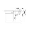 Kép 3/4 - 523548 - BLANCO SUBLINE 340/160-U mosogató antracit balos