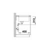 Kép 4/4 - 523426 - BLANCO SUBLINE 400-U mosogató fehér