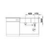 Kép 5/6 - 525993 - BLANCO SUBLINE 480/320-U gránit mosogató fekete