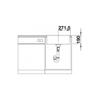 Kép 4/5 - 524107 - BLANCO SUBLINE 500-IF SteelFrame gránit mosogató antracit