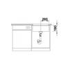 Kép 3/4 - 523434 - BLANCO SUBLINE 500-U gránit mosogató alumetál