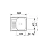 Kép 3/5 - 516524 - BLANCO TIPO 45 S rozsdamentes mosogató Mini natúr